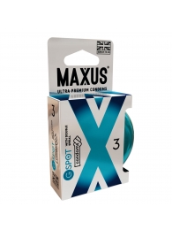 Презервативы Maxus G spot с двойной спиралью - 3 шт. - Maxus - купить с доставкой в Сургуте