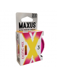 Ароматизированные презервативы Maxus Exotic Mix - 3 шт. - Maxus - купить с доставкой в Сургуте