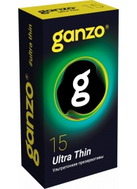 Прозрачные ультратонкие презервативы Ganzo Ultra thin - 15 шт. - Ganzo - купить с доставкой в Сургуте