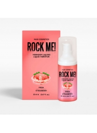 Жидкий вибратор Nuei Rock Me! с ароматом клубники - 20 мл. - Nuei cosmetics - купить с доставкой в Сургуте