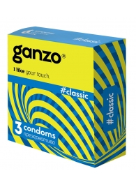 Классические презервативы с обильной смазкой Ganzo Classic - 3 шт. - Ganzo - купить с доставкой в Сургуте