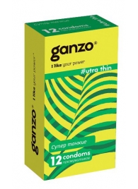 Ультратонкие презервативы Ganzo Ultra thin - 12 шт. - Ganzo - купить с доставкой в Сургуте