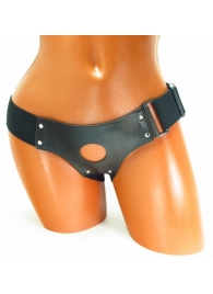 Трусики для страпона коричневого цвета - БДСМ Арсенал - купить с доставкой в Сургуте