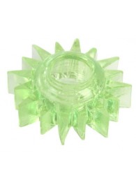 Зеленое эрекционное кольцо-солнце - Toyfa Basic - в Сургуте купить с доставкой