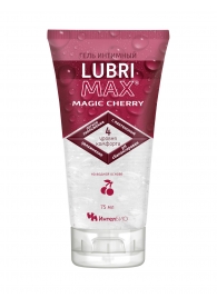 Интимный гель-смазка на водной основе Lubrimax Magic Cherry - 75 мл. - ИнтелБИО - купить с доставкой в Сургуте