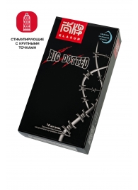 Презервативы с точками Elasun Big Dotted - 10 шт. - Elasun - купить с доставкой в Сургуте