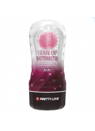 Прозрачный текстурированный мастурбатор Vacuum Cup Masturbator Black Hole - Baile - в Сургуте купить с доставкой