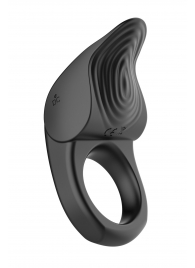 Черное эрекционное виброкольцо Vibro Lust Ring - MALESATION - в Сургуте купить с доставкой