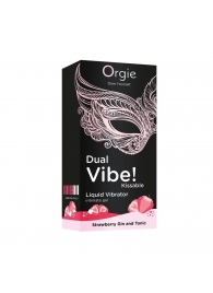 Съедобный жидкий вибратор Dual Vibe! со вкусом клубничного джина с тоником - 15 мл. - ORGIE - купить с доставкой в Сургуте