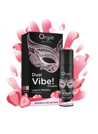 Съедобный жидкий вибратор Dual Vibe! со вкусом клубничного джина с тоником - 15 мл. - ORGIE - купить с доставкой в Сургуте