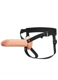 Полый страпон на ремнях 8’’ Hollow Silicone Strap-on - Pipedream - купить с доставкой в Сургуте