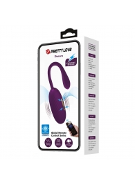 Фиолетовое виброяйцо с электростимуляцией Doreen - Baile - купить с доставкой в Сургуте