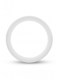 Белое люминесцентное эрекционное кольцо Silicone Glo Cock Ring - Blush Novelties - в Сургуте купить с доставкой