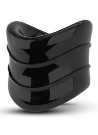 Черное эрекционное кольцо на мошонку Beef Ball Stretcher Snug X Long - Blush Novelties - в Сургуте купить с доставкой