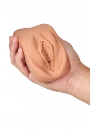 Маструбатор-вагина с вибрацией Soft   Wet Renata Realistic Tan Masturbator - Blush Novelties - в Сургуте купить с доставкой