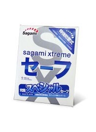 Презерватив Sagami Xtreme Ultrasafe с двойным количеством смазки - 1 шт. - Sagami - купить с доставкой в Сургуте