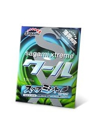 Презерватив Sagami Xtreme Mint с ароматом мяты - 1 шт. - Sagami - купить с доставкой в Сургуте