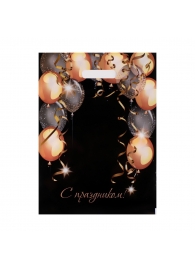 Пакет с вырубной ручкой и принтом в виде шариков (30х40 см) - Сима-Ленд - купить с доставкой в Сургуте