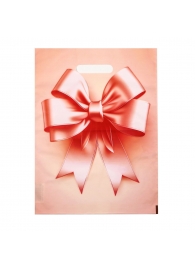 Пакет с принтом в виде банта с вырубной ручкой (30х40 см) - Сима-Ленд - купить с доставкой в Сургуте