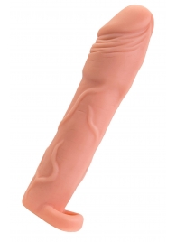 Телесная удлиняющая насадка с подхватом - 19 см. - ToyFa - в Сургуте купить с доставкой