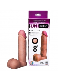Фаллическая насадка для страпона UNICOCK 8  - 20 см. - LOVETOY (А-Полимер) - купить с доставкой в Сургуте