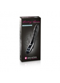 Вибратор с электростимуляцией Sizzling Simon Black Edition - 27 см. - MyStim - купить с доставкой в Сургуте