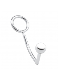 Кольцо на пенис с анальным стимулятором Stainless Steel Anal Hook   Cock Ring - BlueLine - в Сургуте купить с доставкой