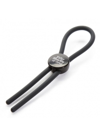 Тёмно-серое эрекционное кольцо с зажимом Again and Again Adjustable Cock Ring - Fifty Shades of Grey - в Сургуте купить с доставкой