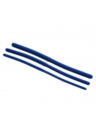 Набор из 3 синих силиконовых уретральных расширителей Invasion Silicone Urethral Sound Trainer Set - XR Brands - купить с доставкой в Сургуте