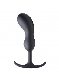 Черный массажер простаты с утяжелителями Premium Silicone Weighted Prostate Plug Large - 18,8 см. - XR Brands - в Сургуте купить с доставкой