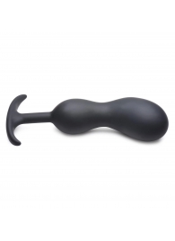 Черный массажер простаты с утяжелителями Premium Silicone Weighted Prostate Plug XL - 20,8 см. - XR Brands - в Сургуте купить с доставкой