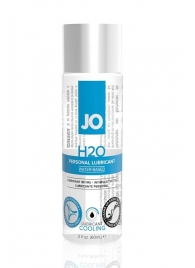 Охлаждающий лубрикант на водной основе JO Personal Lubricant H2O COOLING - 60 мл. - System JO - купить с доставкой в Сургуте