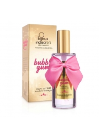 Разогревающее массажное масло Light My Fire Bubble Gum с ароматом бабл-гам - 100 мл. - Bijoux Indiscrets - купить с доставкой в Сургуте