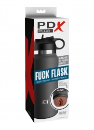 Смуглый мастурбатор-вагина в корпусе-бутылке F*ck Flask - Pipedream - в Сургуте купить с доставкой