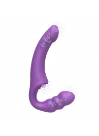 Фиолетовый безремневой страпон Straples Strap-On Dildo - Erokay - купить с доставкой в Сургуте