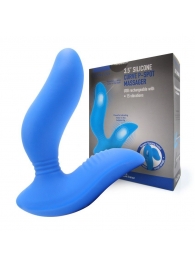 Синий вибромассажер простаты 3,5’’ Curve P-spot Massager - 12 см. - Erokay - в Сургуте купить с доставкой