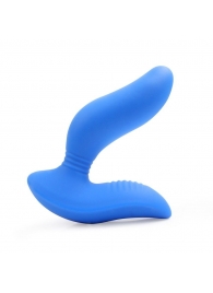 Синий вибромассажер простаты 3,5’’ Curve P-spot Massager - 12 см. - Erokay - в Сургуте купить с доставкой