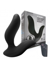Черный вибромассажер простаты 3,5’’ Remote Control Curve P-spot Massager - 12 см. - Erokay - в Сургуте купить с доставкой