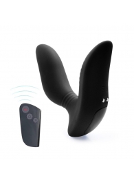 Черный вибромассажер простаты 3,5’’ Remote Control Curve P-spot Massager - 12 см. - Erokay - в Сургуте купить с доставкой
