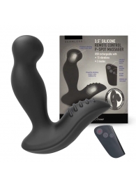 Черный вибромассажер простаты 3,5’’ Remote Control P-spot Massager - 12,5 см. - Erokay - в Сургуте купить с доставкой