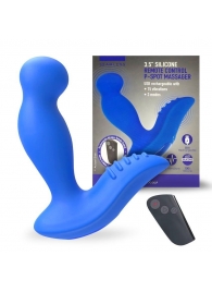 Синий вибромассажер простаты 3,5’’ Remote Control P-spot Massager - 12,5 см. - Erokay - в Сургуте купить с доставкой