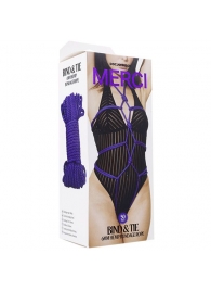 Фиолетовая верёвка для связывания и фиксации Bind Tie - 15,24 м. - Doc Johnson - купить с доставкой в Сургуте
