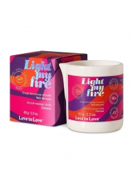 Массажная свеча Light My Fire Coconut с ароматом кокоса - 65 гр. - Love to Love - купить с доставкой в Сургуте