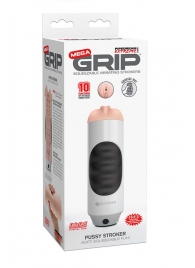 Мастурбатор-вагина Extreme Toyz Mega Grip Vibrating Stroker Mouth - Pipedream - в Сургуте купить с доставкой