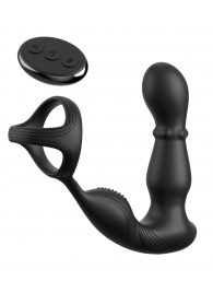 Черный вибростимулятор простаты с кольцом Ass-gasm Slide   Glide - Pipedream - в Сургуте купить с доставкой
