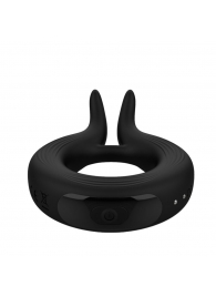 Черное эрекционное кольцо Marry Me Rechargeable Vibrating Cockring - Adrien Lastic - в Сургуте купить с доставкой