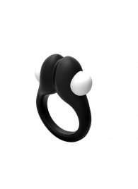 Черное эрекционное кольцо Zippy Vibrating Ring With Bullet - Adrien Lastic - в Сургуте купить с доставкой