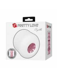 Белый сквозной мастурбатор Crystle - Baile - в Сургуте купить с доставкой