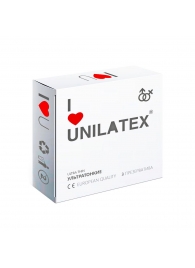 Ультратонкие презервативы Unilatex Ultra Thin - 3 шт. - Unilatex - купить с доставкой в Сургуте