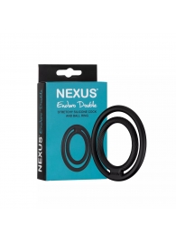 Черное двойное эрекционное кольцо Nexus Enduro Double - Nexus Range - в Сургуте купить с доставкой